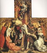 master of st bartholomew The Descent from the Cross (mk05) china oil painting reproduction